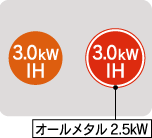 3.0kW[IH]AE3.0kW[IH]A1.2kW[RH]